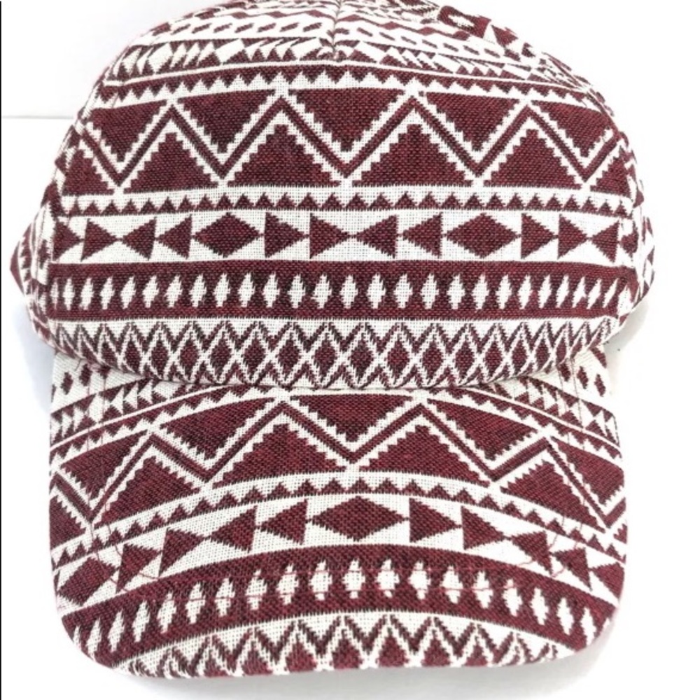 Red Abstract Southwestern Print Adjustable Velcro